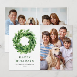 Tarjeta Festiva Navidades de la rama de la pina festiva Pine 3 FOT