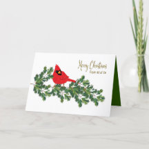 Navidades de la rama del Cardenal Rojo de Ee.Uu.
