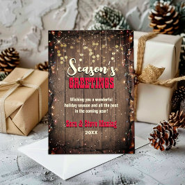 Tarjeta Festiva Navidades de la Rústica Country