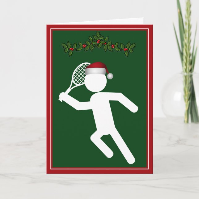 Tarjeta Festiva Navidades de la selección masculina de tenis (Anverso)