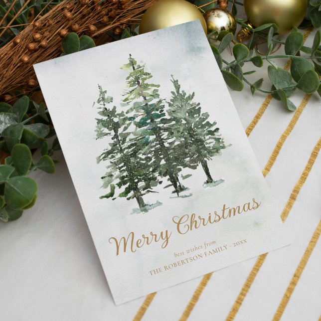 Tarjeta Festiva Navidades de la selva acuática rusa en invierno (Subido por el creador)