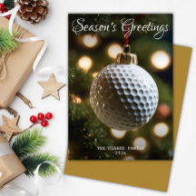 Navidades de la temporada de golf Gold