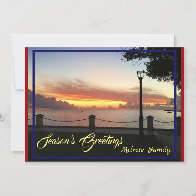 Tarjeta Festiva Navidades de la temporada de saludos (Anverso)