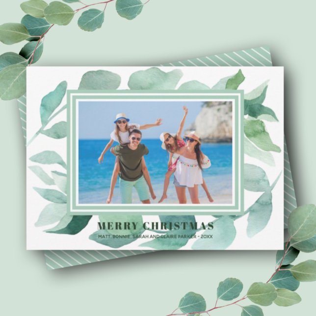 Tarjeta Festiva Navidades de la vegetación acuática (Subido por el creador)