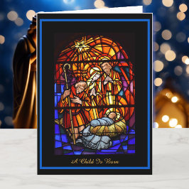 Tarjeta Festiva Navidades de la ventana de vidrio templado Nativid