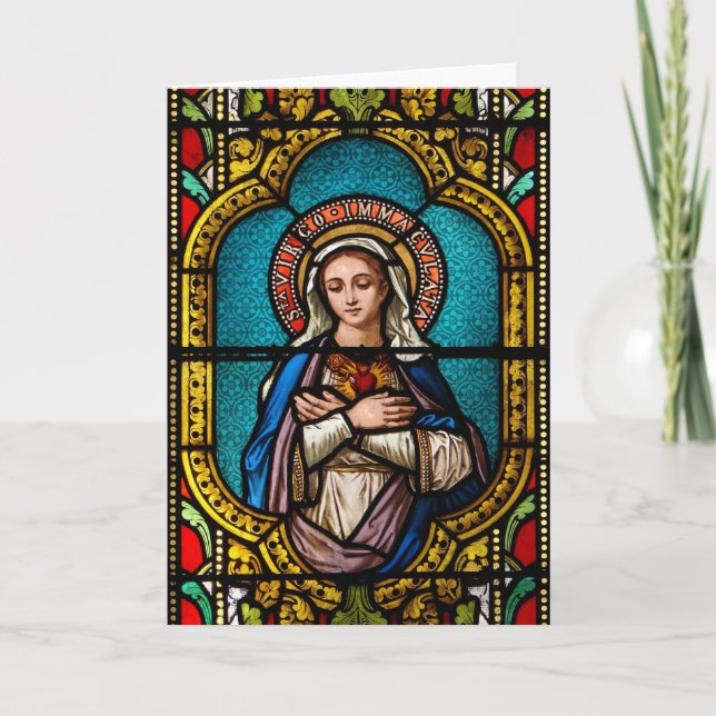 Tarjeta Festiva Navidades de la Virgen María (Anverso)