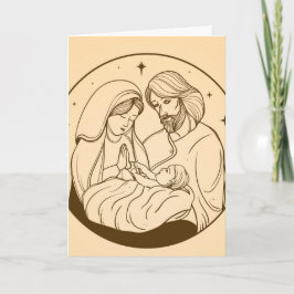 Tarjeta Festiva Navidades de la Virgen María Jesús