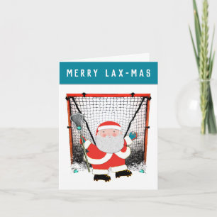 Tarjeta Festiva Navidades de Lacrosse Team