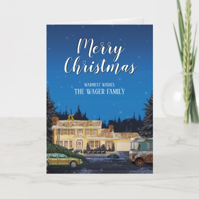 Tarjeta Festiva Navidades de Lampoon (Anverso)