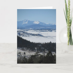 Tarjeta Festiva Navidades de las Montañas Rocosas