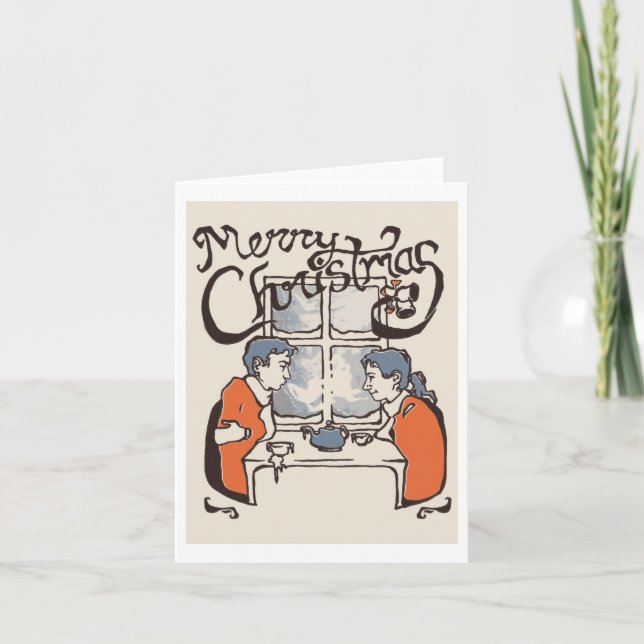 Tarjeta Festiva Navidades de Letterpress (Anverso)
