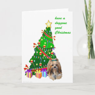 Tarjeta Festiva NAVIDADES de LHASA APSO