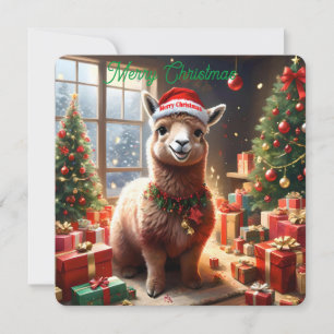Tarjeta Festiva Navidades de llamadas felices, carta de Navidades