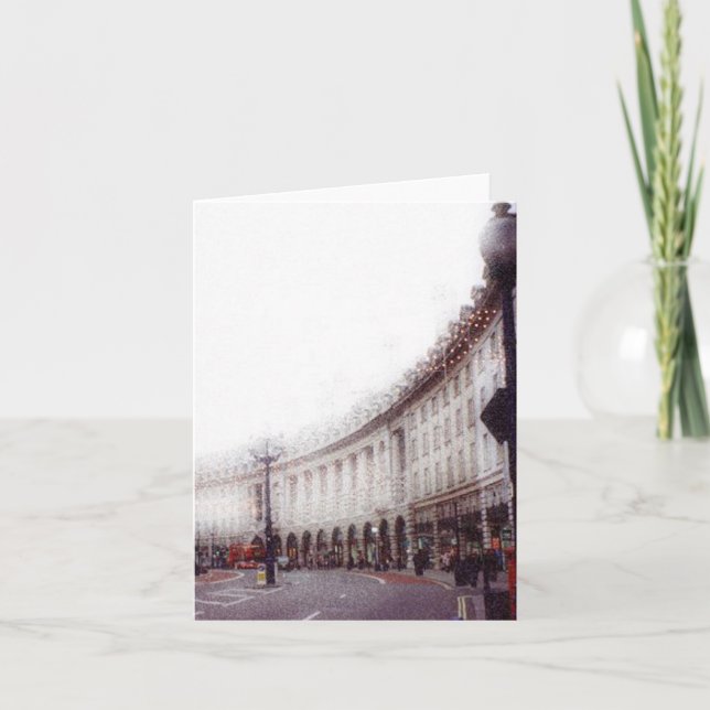 Tarjeta Festiva Navidades de Londres (Anverso)