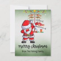 Navidades de los amantes de la pesca con Santa Cla