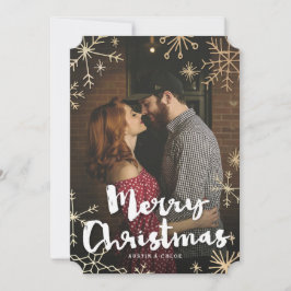 Tarjeta Festiva Navidades de los lagos de oro