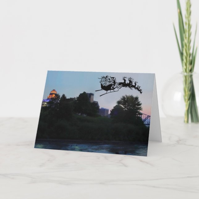 Tarjeta Festiva Navidades de Louisville (Anverso)