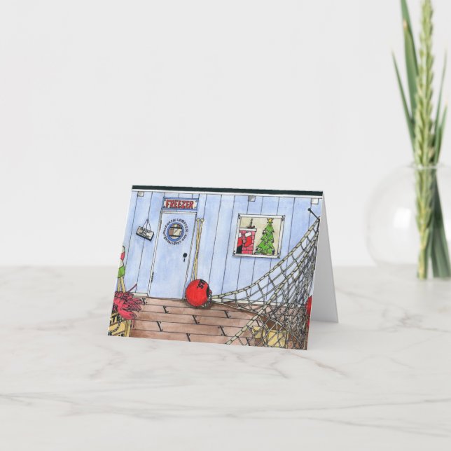 TARJETA FESTIVA NAVIDADES DE MAINE (Anverso)