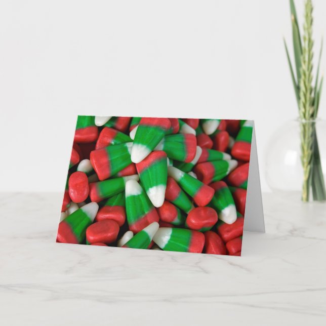 Tarjeta Festiva Navidades de maíz dulce (Anverso)