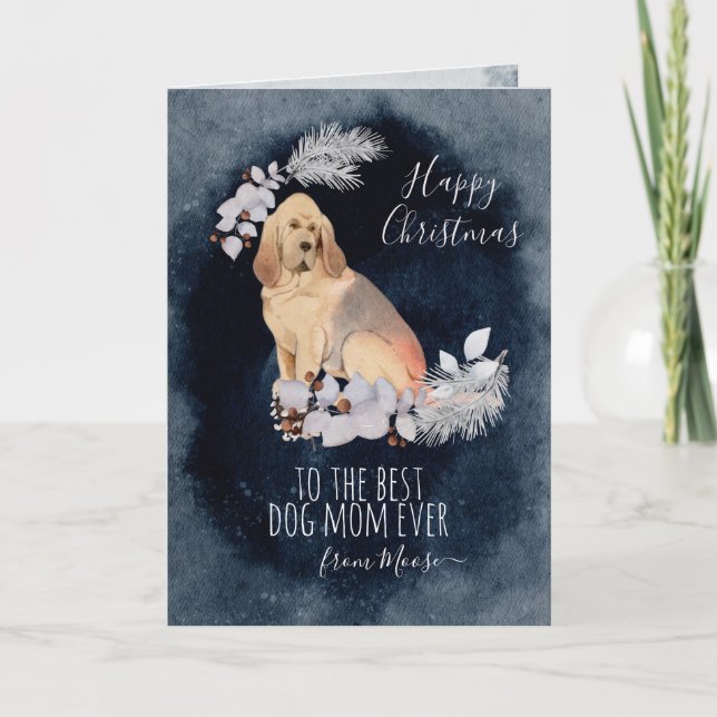 Tarjeta Festiva Navidades de mamás de perros callejeros personaliz (Anverso)
