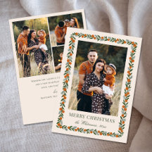 Navidades de marco de cítricos pintados 4 Collage