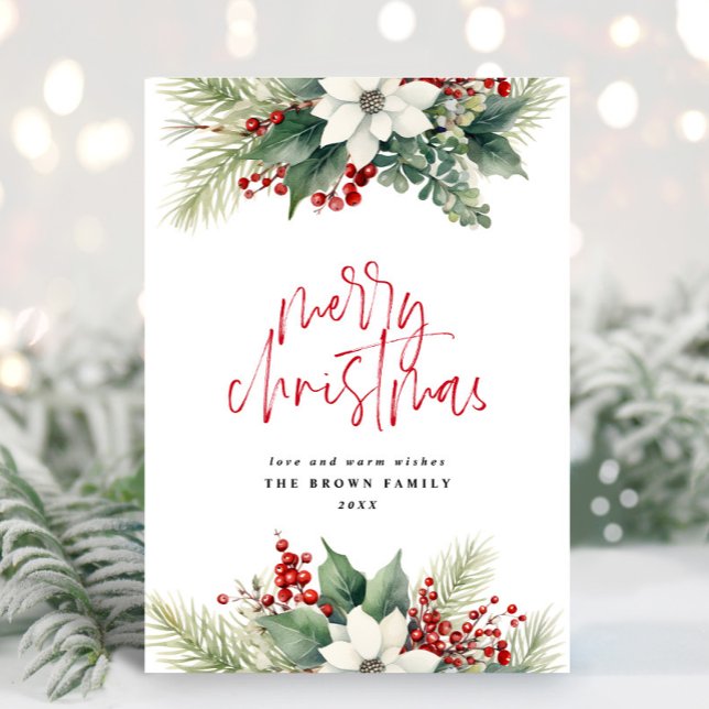 Tarjeta Festiva Navidades de marfil: Navidades de coraje acuático (Subido por el creador)