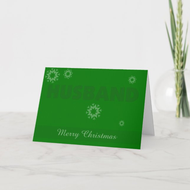 Tarjeta Festiva Navidades de marido (Anverso)