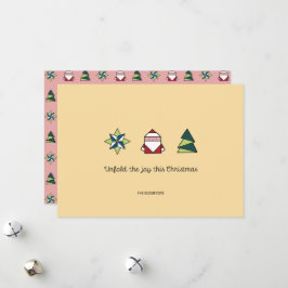 Tarjeta Festiva Navidades de Marzipan Origami