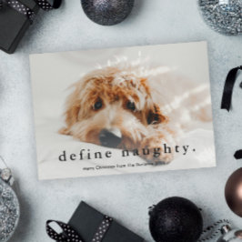 Tarjeta Festiva Navidades de Mascotas divertidos de tipo simple