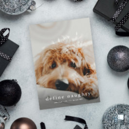 Tarjeta Festiva Navidades de Mascotas divertidos de tipo simple