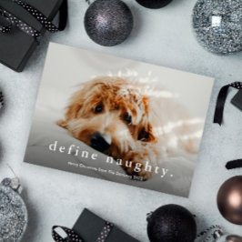 Tarjeta Festiva Navidades de Mascotas divertidos de tipo simple