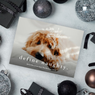 Tarjeta Festiva Navidades de Mascotas divertidos de tipo simple