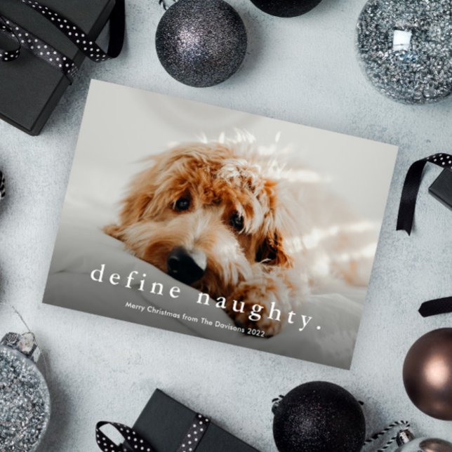 Tarjeta Festiva Navidades de Mascotas divertidos de tipo simple (Subido por el creador)
