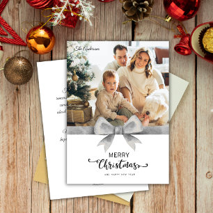 Tarjeta Festiva Navidades de mensajes y fotos de Personalizado de