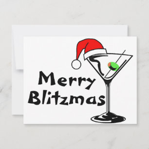 Tarjeta Festiva Navidades de Merry Blitzmas