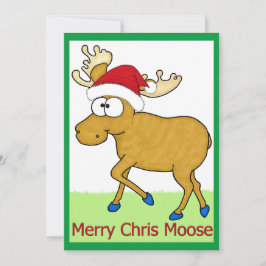 Tarjeta Festiva Navidades de Merry Chris Moose