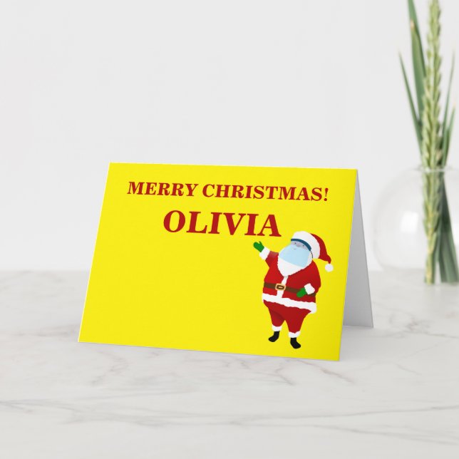 Tarjeta Festiva Navidades de Merry Covid (Anverso)