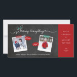 Tarjeta Festiva Navidades de Merry Everything Chalkboard Mistletoe<br><div class="desc">Diseñado por fat*fa*tin. Fácil de personalizar con su propio texto,  foto o imagen. Para solicitudes de personalizados,  por favor contacte directamente con fat*fa*tin. Se cobran cargos por personalizado. www.zazzle.com/fat_fa_tin www.zazzle.com/color_therapy www.zazzle.com/fatfatin_blue_knot・・・・・・・. www.zazzle.com/fatfatin_red_knot www.zazzle.com/fatfatin_mini_me www.zazzle.com/fatfatin_box</div>