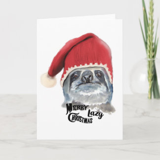 Tarjeta Festiva Navidades de Merry Lazy