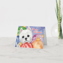 Tarjeta Festiva Navidades de Merry Westie