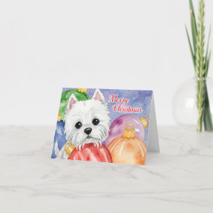 Tarjeta Festiva Navidades de Merry Westie