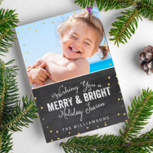 Navidades de Merry y Bright Foto de Confetti de or