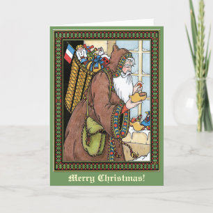Tarjeta Festiva Navidades de moda de San Nicolás de Victoria