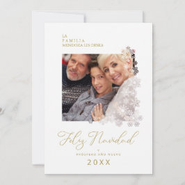 Tarjeta Festiva Navidades de Moda modernos y españoles con copas d