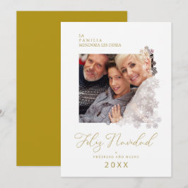 Tarjeta Festiva Navidades de Moda modernos y españoles con copas d
