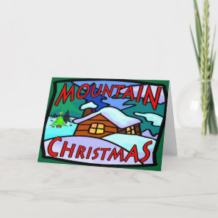 Tarjeta Festiva Navidades de montaña