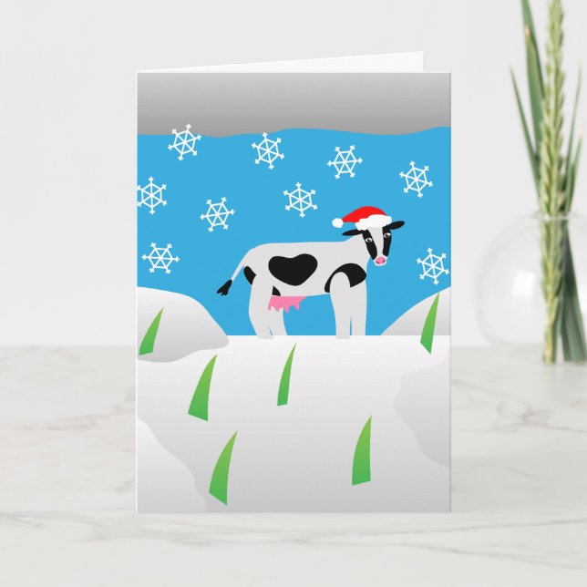 Tarjeta Festiva Navidades de Moo-ey (Anverso)