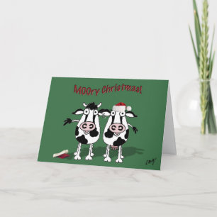 Tarjeta Festiva ¡Navidades de MOO y un feliz año de MOO!