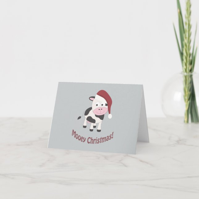 Tarjeta Festiva ¡Navidades de Mooey! (Anverso)