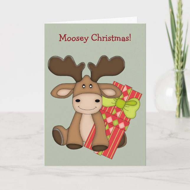 Tarjeta Festiva Navidades de Moosey (Anverso)